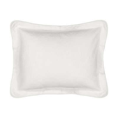 Historic Charleston King Charles Cotton Matelasse Decorative Pillow Sham, White